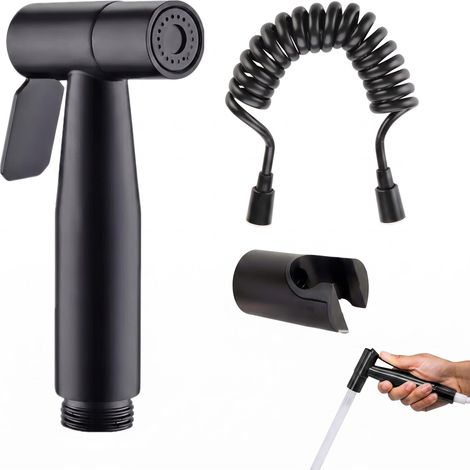 3 Pcs Douchette Wc Kit, Douchette Toilette Wc, Pulvérisateur de Bidet à Main avec Flexible et Support, pour Hygiène Intime et Nettoyage (1/5)