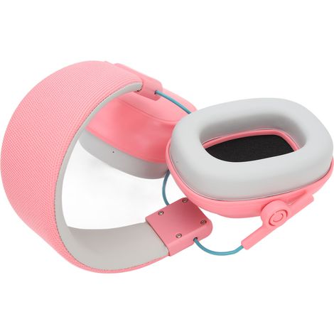 Casque antibruit pour enfants, protection auditive, étude du sommeil, réduction du bruit, rose (1/5)