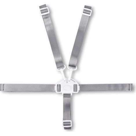 Sangle de chaise haute pour bébé, harnais de rechange à 5 points pour chaise haute gris (1/5)