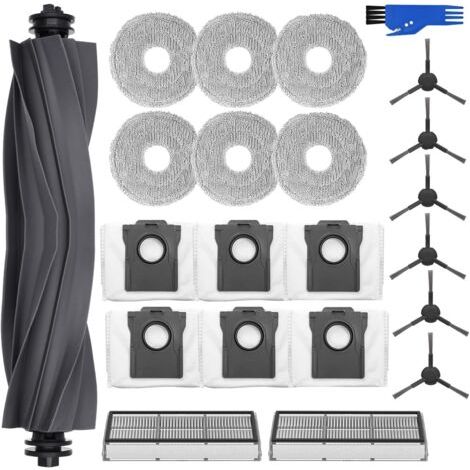 Zubehörset für den Dreame L10s Pro Ultra Heat/L10s Ultra Gen 2 Saugroboter, 6 Staubbeutel, 6 Reinigungstücher, 1 Hauptbürste, 2 Filter, 6 Seitenbürsten, Ersatzteile (1/5)