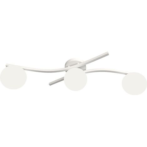 Lampada a sospensione Opus in acciaio bianco opaco e vetro opalino