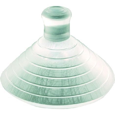 Ventosa in PVC trasparente per ripiani e cristalli tipo con sfera -mm 30 cf. 100 pz