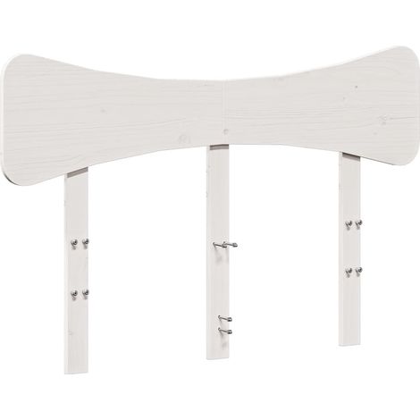 Maison Exclusive - Testiera Bianca 120 cm in Legno Massello di Pino
