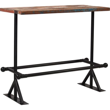 Bar-Set 5-tlg. Altholz Massiv Mehrfarbig vidaXL