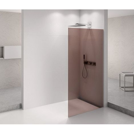 Polysan Architex - Paroi de douche Walk-In, 66x210 cm, chrome/verre Marron AXC70MR