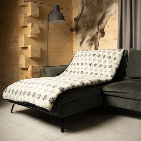 Calda coperta, copriletto scozzese con motivi regionali, coperta con stelle 160/200 (1/2)
