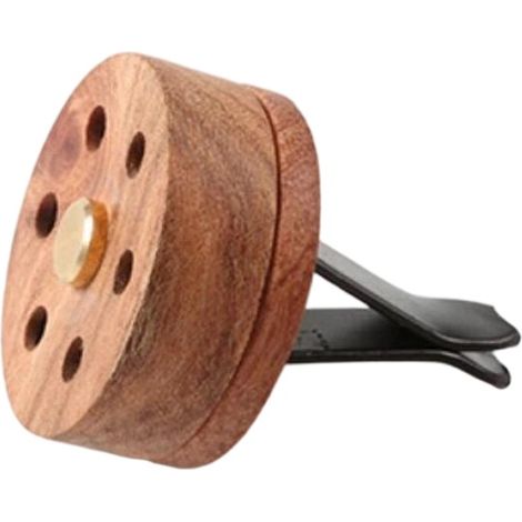 Diffuseur Dhuile Essentielle Pour Voiture - Clip De Ventilation En Bois Avec Pierre Lave - 35 mm - 1 Pièce (1/5)