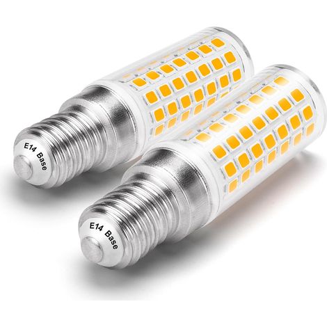 Lampadina LED E14, bianco caldo 2700K, equivalente a 5W (60W), 650lm, confezione da 2  Lampadina per cappa aspirante E14, attacco a vite piccolo, per cappe aspiranti, frigoriferi, lampadari, uso inter (1/5)