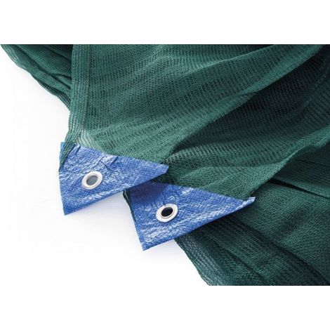 Telo Antispina Rete per raccolta Olive 10x10 mt 90 gr/mq con Apertura Colore Verde con Angoli Rinforzati (1/3)