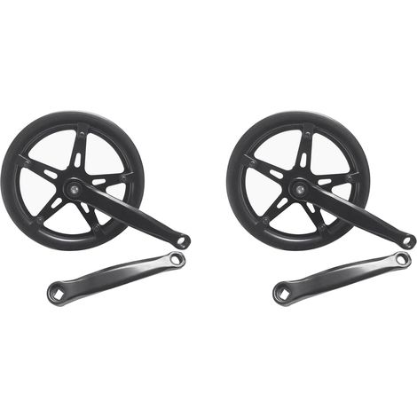 2X 46T VéLo de Route Manivelle Ensemble Vitesse 170Mm VéLo PéDalier Creux Dent Plaque VéLo Manivelle Ensemble Pignon VéLo Accessoires (1/5)