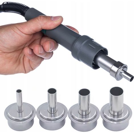 Set di Ugelli Hot Air per Stazioni Saldanti – Compatibile con Quick 861DW/DE/DA/DL, Rosfix AirFlow-X 861DW LCD  Acciaio Resistente, 4 Diametri