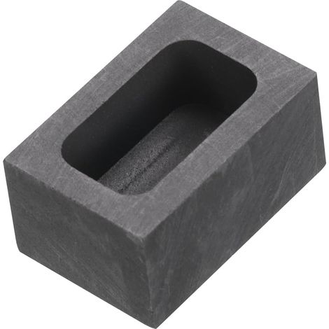 Graphit-Barrenform – 1 Stück – Hohe Dichte – Zum Schmelzen von Gold, Silber und Kupfer – Für Schmuckherstellung und Laborzwecke – 24 x 16 x 14 mm (1/5)