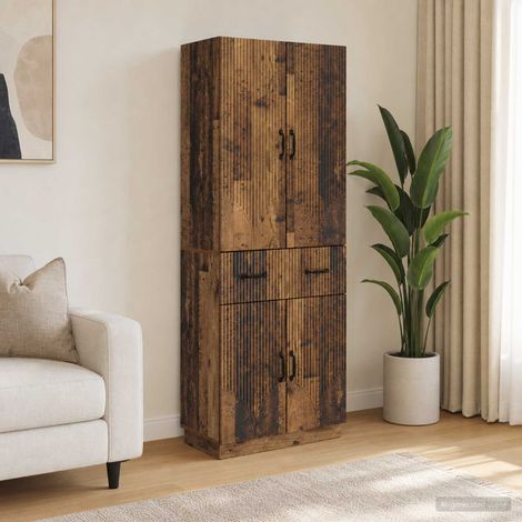 vidaXL Ensemble de Meubles 2 pcs Bois ancien Bois d'ingénierie (1/5)