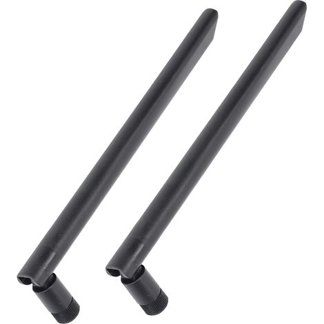 2 antennes WiFi double bande 5,8G 2,4G 10dBi omnidirectionnelles avec connecteur SMA mâle (1/5)