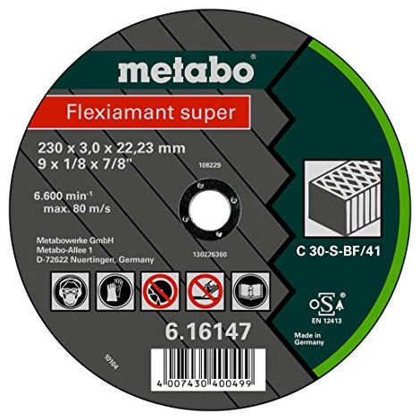 Mola abrasiva METABO SUPER 230 x 3,0 x 22,23 pietra, TF 42 616303000
