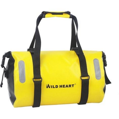 Wasserdichte Fahrradtasche 18L mit Rollverschluss, Schultergurt, Gelb (1/5)