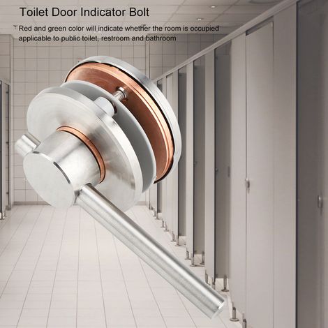 Verrou de porte de toilettes avec indicateur de position occupée et de non-occupation (1/5)