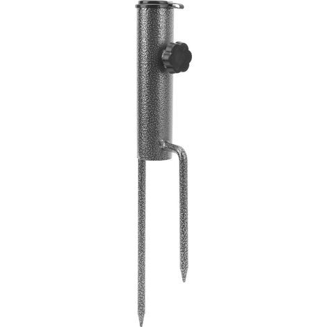 Sonnenschirmständer mit Stahlanker, wird in den Mast eingesetzt, für Garten, Rasen oder Terrasse. (1/5)