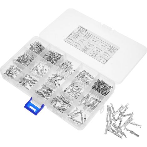 Kit de eurs à Broches Électriques 290 Pièces 21 Types de Bornes en Alliage Argenté Compatible Câblage Automobile et Applications Multiples pour Voiture (1/5)