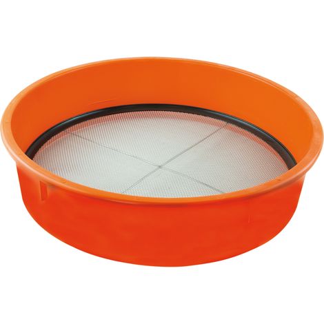 Tamis plastique Superchok renforcé Ø 45 cm – Grille n°4 en acier galvanisé – Monture en polystyrène choc – Profondeur 10 cm pour tamisage efficace