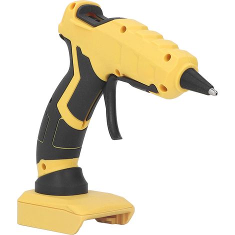 Pistolet à colle chaude sans fil à préchauffage rapide, alimenté par batterie 18-21 V, avec 30 bâtonnets de colle de 7 mm (1/5)