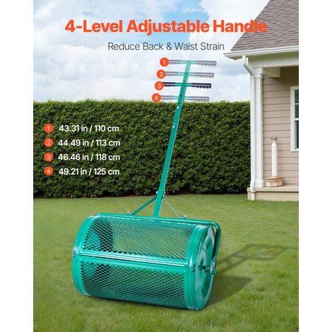 Épandeur de Compost Mousse de Tourbe - 60 cm Épandeur de Gazon à (1/5)