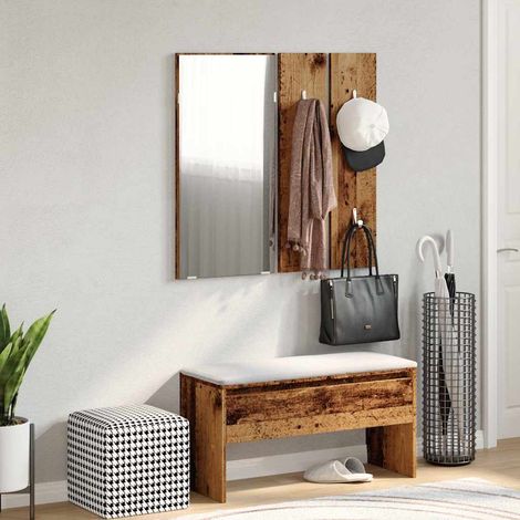 Ensemble de meubles de couloir vieux bois bois d'ingénierie CFW465928 (1/5)