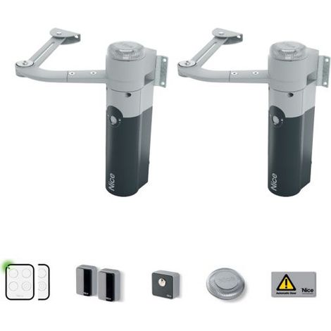 NICE Walkykit 2024 Per cancelli a battente con ante fino a 1,8 m - WALKY2024BDKCE