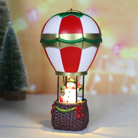 Veilleuse Noël - Bonhomme De Neige Lumineux - Décoration Intérieure Pour Cheminée Ou Intérieur - Lot De 1 (1/5)