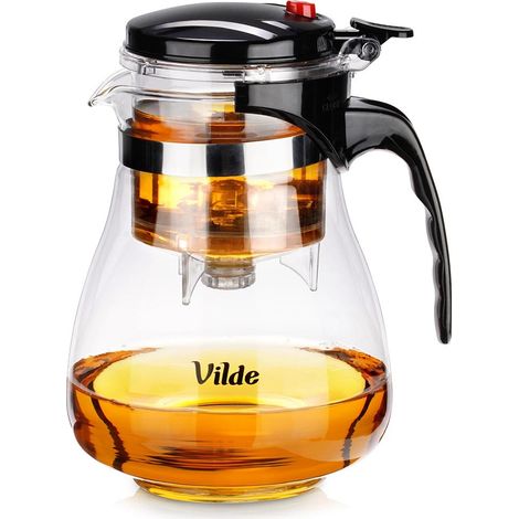 Teekanne aus Glas mit Teesieb, 1,65 l, Borosilikatglas (1/5)