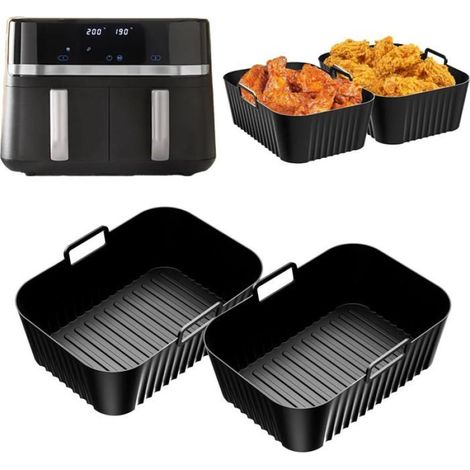 Ensemble d'accessoires pour friteuse à air double zone Russell Hobbs 9L (2 pièces) – Plat à four rectangulaire de 4,5L (1/5)