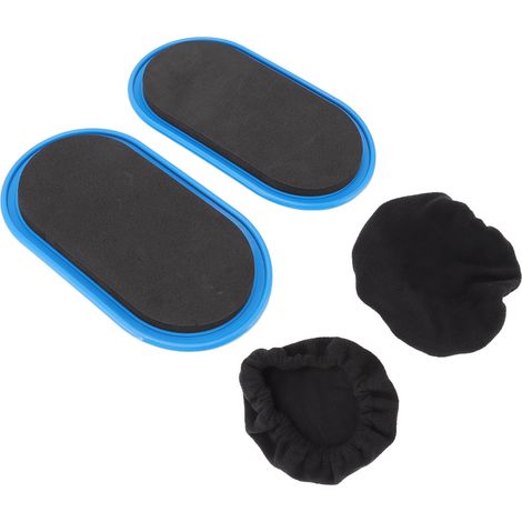 Disque de glisse pour exercices corps entier, grande surface de contact, léger pour mains et pieds, couleur bleue. (1/5)