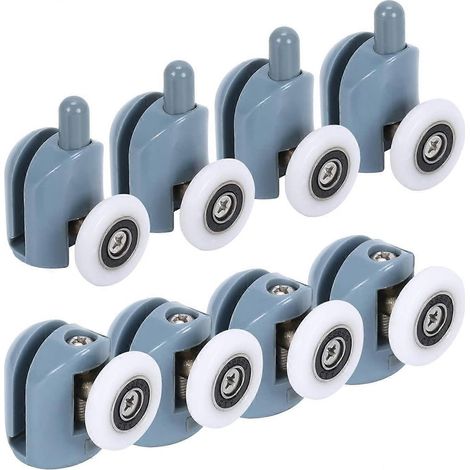 8 roulettes coulissantes pour porte de douche (montée et descente) (1/5)