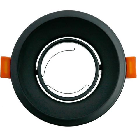 Anneau inclinable rond noir série Evo pour Gu10/mr16 - Ledme - LM4326 (1/4)