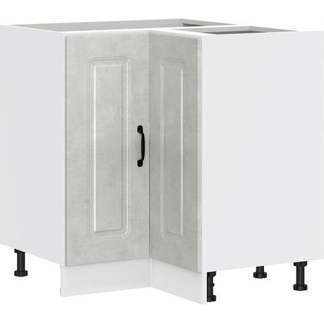 Maison Exclusive - Mobile Base ad Angolo Cucina Kalmar Grigio Cemento Truciolato