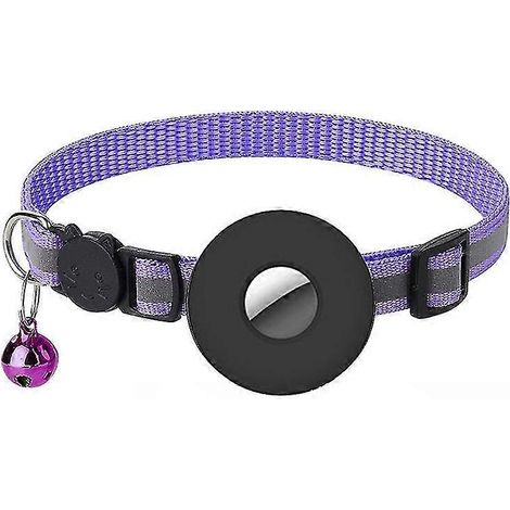 Collier pour chat avec clochette et boucle de sécurité, imperméable, réfléchissant, avec traceur GPS pour chiens, chatons et chiots. (1/5)