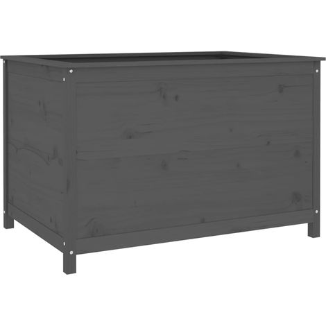 Maison Exclusive - Fioriera Rialzata Giardino Grigia 119,5x82,5x78cm Massello Pino