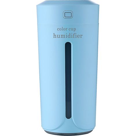 Humidificateur Portatif à Tasse D'humidité Mobile USB Powered LED Night Light Humidifying, Bleu (1/5)