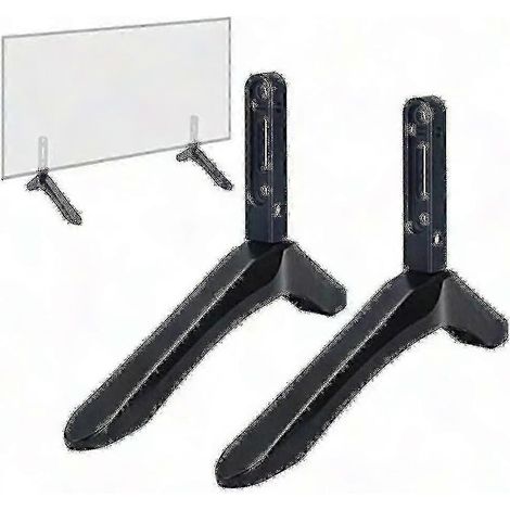 Support TV universel 32-65 pouces, pied de fixation pour écran Vizio LCD, noir, support de table, compatible non-LG, kit de montage 2 pièces (1/3)