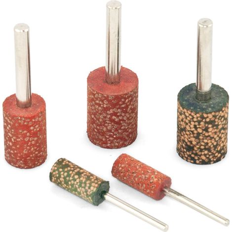 Mola in gomma con sfere abrasive per lucidare D.10xH.20xG.3 grana 80 - 100 pz