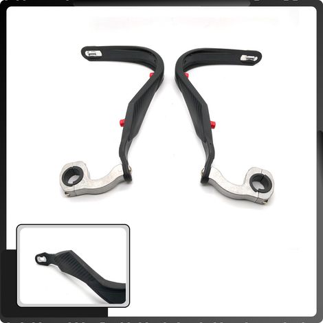 Motorcycle windshields, off-road modification parts, universal variable diameter protectors, cross-vision mirrors, anti-fall decorations, aluminum alloy (1/3)