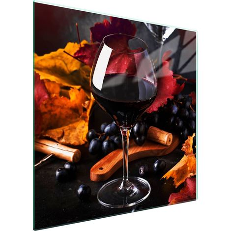 protège-plaque de cuisson en verre 50x52 Vin (1/5)