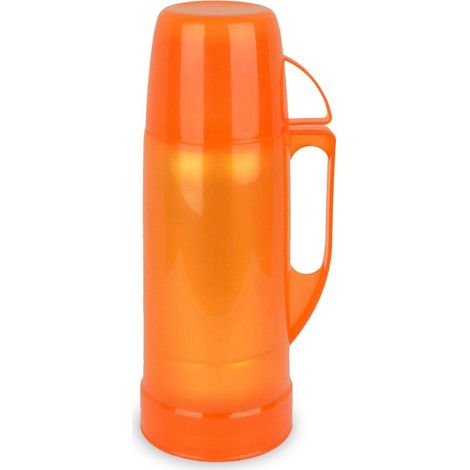 059173 Termo para bebidas WELKHOME recubierto de plástico de colores 750 ml  Color: Naranja