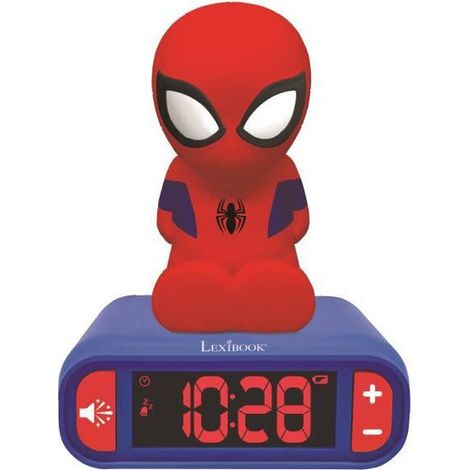 SPIDER-MAN Reveil veilleuse chambre enfant LEXIBOOK - Sons et lumieres (1/5)
