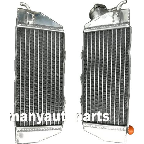 Radiador de aluminio, 2,5 kg, compatible con algunas motocicletas de 1985-1988, 40 % más de eficiencia de refrigeración, construcción soldada con TIG. (1/4)