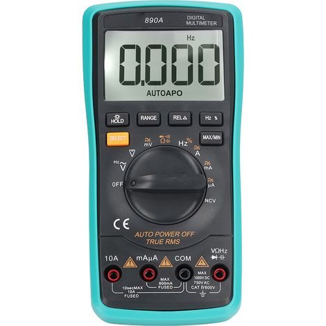 Multimètre numérique écran digital Voltmètre Testeur Ampèremètre Outil de mesure électrique (1/5)