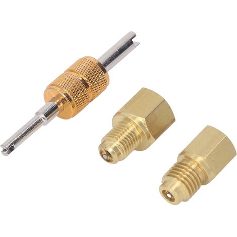 Adaptateur de réservoir de réfrigérant en cuivre 1/2 ACME vers 1/4 SAE 1/4 SAE vers 1/2 ACME Raccords adaptateurs de réservoir de réfrigérant (1/5)