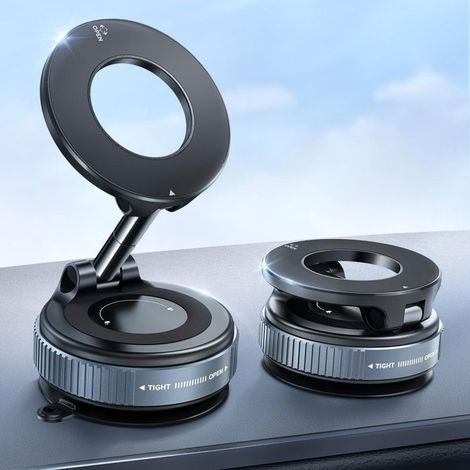 Phone Holder - IHABOR - 360° Adjustable - Magnetic Suction Cup - Quick Installation - Durable (1/5)