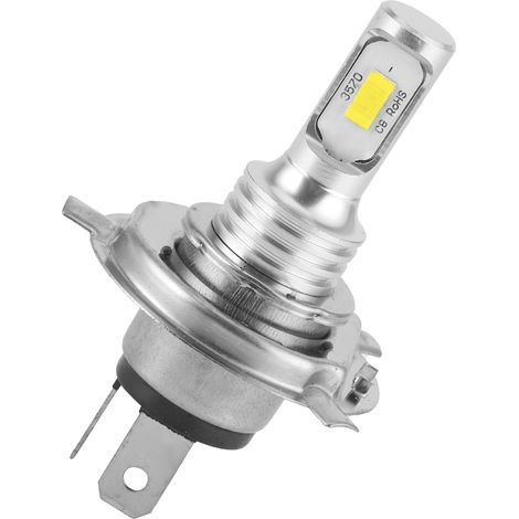 Ampoule LED antibrouillard pour phare de moto/voiture avec prise H4 80W DC 12V 24V (Jaune 1500K) (1/5)