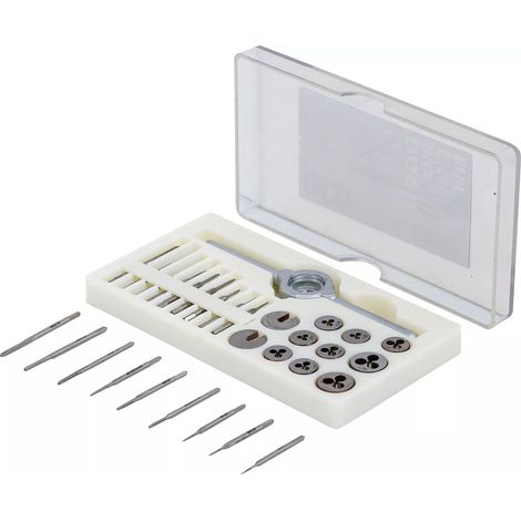 Conjunto de machos y terrajas BGS Technic tap and die set HSS 31 piezas